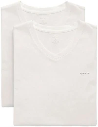 Unterziehshirt V-NECK T-SHIRT 2-PACK (Packung, 2-St., 2er) mit Markenlabel auf der Brust