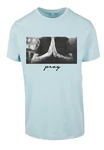 MisterTee Pray Tee Grau/Hellblau/Blau