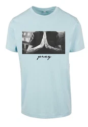 MisterTee Pray Tee Grau/Hellblau/Blau