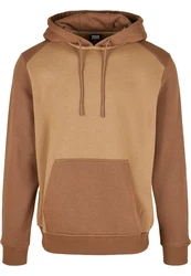 URBAN CLASSICS Rundhalspullover Urban Classics 2-Tone Fake Raglan Hoody 