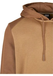 URBAN CLASSICS Rundhalspullover Urban Classics 2-Tone Fake Raglan Hoody 