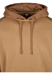 URBAN CLASSICS Rundhalspullover Urban Classics 2-Tone Fake Raglan Hoody 
