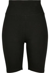 Urban Classics Damen High Waist Cycle Shorts Schwarz/Khaki