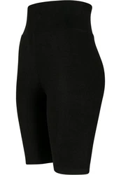 Urban Classics Damen High Waist Cycle Shorts Schwarz/Khaki