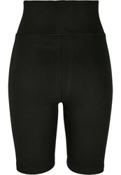 Urban Classics Damen High Waist Cycle Shorts Schwarz/Khaki