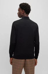 BOSS Strickjacke Balonso Schwarz/Dunkelgrau