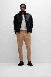 BOSS Pullover Leno Khaki/Braun/Beige/Weiß/Grau