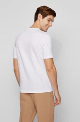 BOSS T-Shirt Tilson Weiß/Grau/Creme