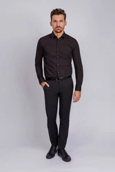 HUGO Anzughose Hesten Dunkelgrau/Schwarz/Khaki/Grau
