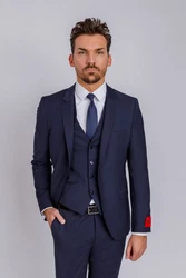 HUGO Anzugsakko Dunkelblau/Hellblau
