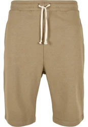 URBAN CLASSICS Sweatshorts Herren Low Crotch Khaki/Beige/Braun