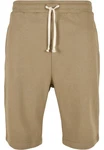URBAN CLASSICS Sweatshorts Herren Low Crotch Khaki/Beige/Braun