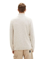 TOM TAILOR Strickpullover Khaki/Beige