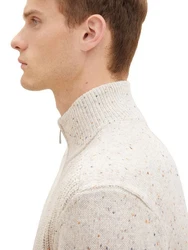 TOM TAILOR Strickpullover Khaki/Beige