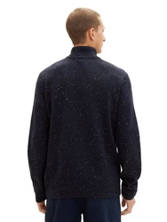 TOM TAILOR Strickpullover Dunkelblau/Blau