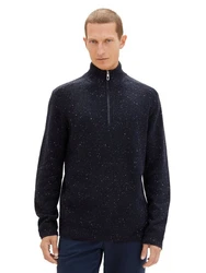 TOM TAILOR Strickpullover Dunkelblau/Blau