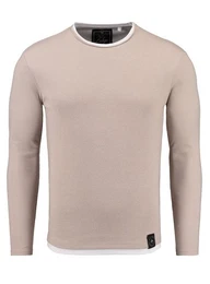 Strickpullover fr Herren Sarasota 2in1 Feinstrick Sweatshirt double Look MSW00064