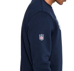 New Era Rundhalspullover NFL Seattle Seahawks Team Logo Crew Dunkelblau/Blau/Hellblau