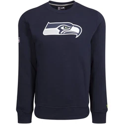 New Era Rundhalspullover NFL Seattle Seahawks Team Logo Crew Dunkelblau/Blau/Hellblau
