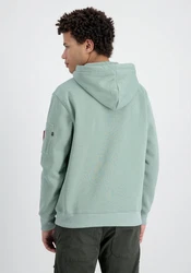 Alpha Industries Hoodie Alpha Label pastellgrn/hellorange/rot/wei