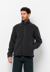 Jack Wolfskin Fleecejacke FELSLICHT Dunkelgrau/Grau/Schwarz