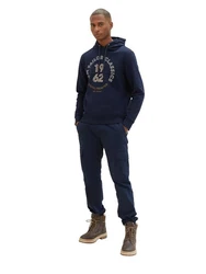 TOM TAILOR Hoodie PRINTED Dunkelblau/Blau/Hellblau