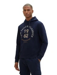 TOM TAILOR Hoodie PRINTED Dunkelblau/Blau/Hellblau