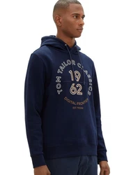 TOM TAILOR Hoodie PRINTED Dunkelblau/Blau/Hellblau