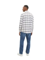 TOM TAILOR Langarmhemd COMFORT CHECK Weiß/Hellblau/Schwarz/Orange/Rot/Creme/Blau/Braun
