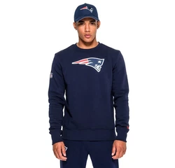 New Era Rundhalspullover NFL New England Patriots Team Logo Crew Neepat Blau/Schwarz/Dunkelblau/Hellblau