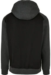 URBAN CLASSICS Rundhalspullover Urban Classics 2-Tone Fake Raglan Hoody 