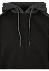 URBAN CLASSICS Rundhalspullover Urban Classics 2-Tone Fake Raglan Hoody 