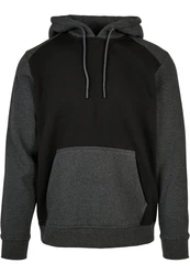 URBAN CLASSICS Rundhalspullover Urban Classics 2-Tone Fake Raglan Hoody 