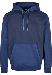 Rundhalspullover Herren 2-Tone Fake Raglan Hoody (1-tlg)