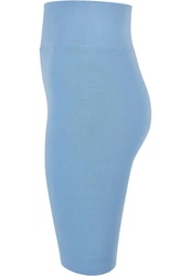 Urban Classics Damen High Waist Cycle Shorts Hellblau/Blau