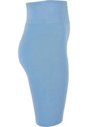 Urban Classics Damen High Waist Cycle Shorts Hellblau/Blau