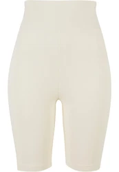 Urban Classics Damen High Waist Cycle Shorts Khaki/Beige