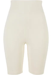 Urban Classics Damen High Waist Cycle Shorts Khaki/Beige