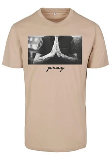 MisterTee Pray Tee Beige/Braun/Grau MisterTee Pray Tee Beige/Braun/Grau