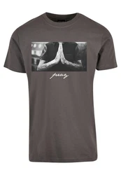 MisterTee Pray Tee Grau/Braun/Dunkelgrau/Beige