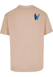 Mister Tee Herren Le Papillon Tee Beige/Braun/Khaki