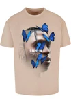 Mister Tee Herren Le Papillon Tee Beige/Braun/Khaki