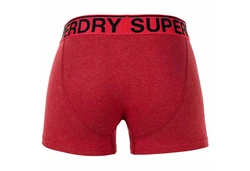 Superdry Herren Boxershorts TRUNK TRIPLE PACK Rot/Schwarz/Grau