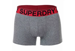 Superdry Herren Boxershorts TRUNK TRIPLE PACK Rot/Schwarz/Grau