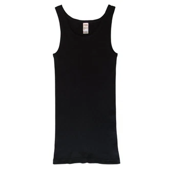 HERMKO Unterhemd 3018 Herren Doppelripp Schwarz HERMKO Unterhemd 3018 Herren Doppelripp Schwarz