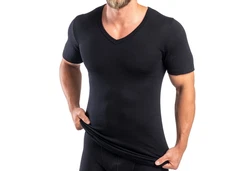 HERMKO Unterziehshirt Herren V-Ausschnitt 554880