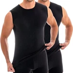 HERMKO Funktionsunterhemd 63040 2er Pack Herren Schwarz/Dunkelblau