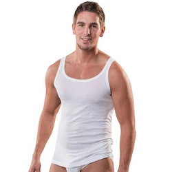 HERMKO Achselhemd Funktionsunterwäsche Unterhemd 63000 Creme/Weiß/Rot