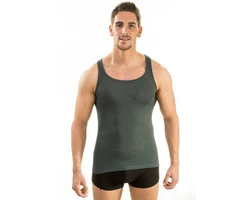 HERMKO Achselhemd Funktionsunterwäsche Unterhemd 63000 Dunkelgrün/Grün/Khaki