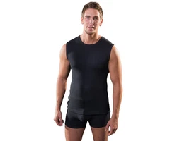 HERMKO Funktionsunterhemd 63040 2er Pack Herren Schwarz/Dunkelblau